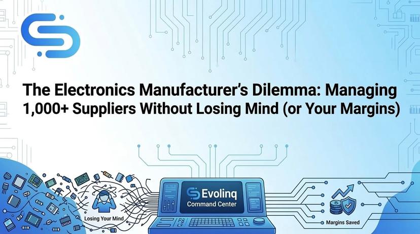 The Electronics Manufacturer's Dilemma: Managing 1,000+ Suppliers Without Losing Your Mind (or Your Margins)