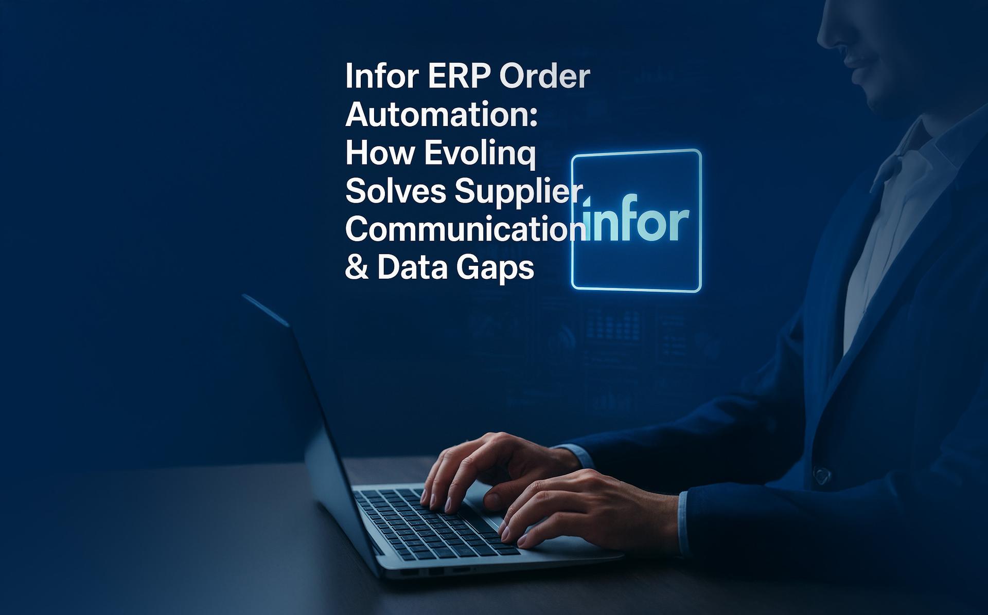 אוטומציה של הזמנות במערכת ERP של Infor: כיצד Evolinq פותרת פערי תקשורת ונתונים עם ספקים