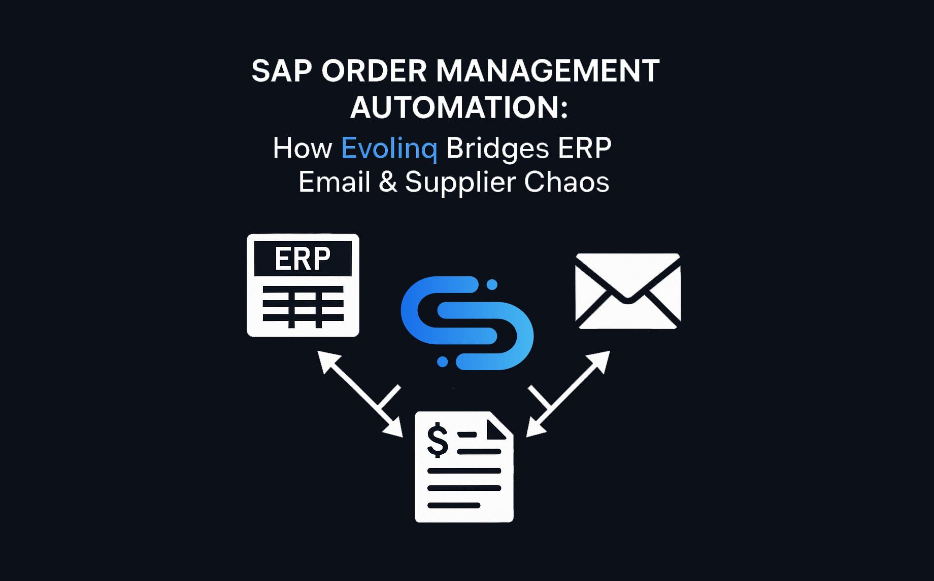SAP Order Management Automation: How Evolinq Bridges ERP, Email & Supplier Chaos