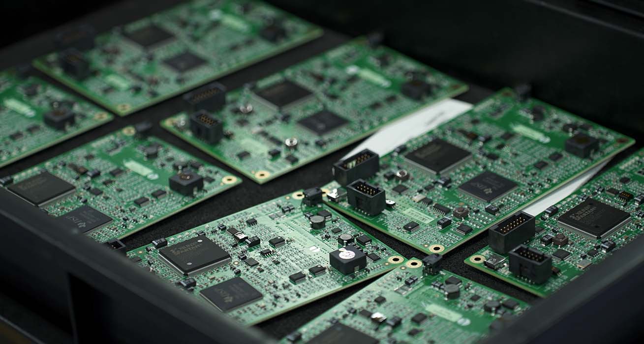 Electronic components and integrated circuits representing the complexity of managing 15,000+ unique SKUs across RH' global supplier network